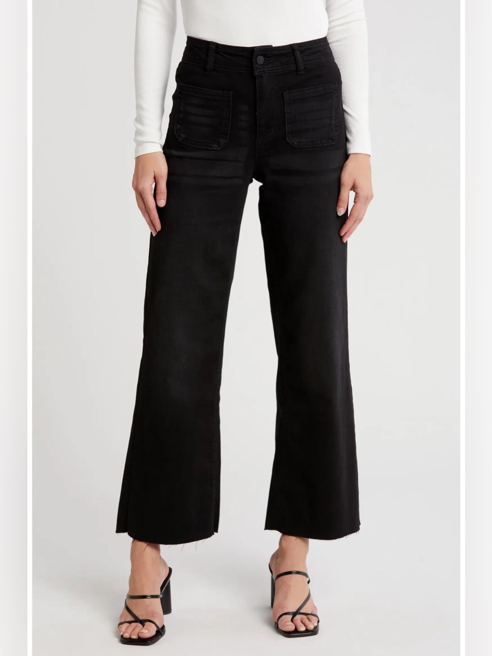 Oat New York Women's Black Wide-Leg Jeans